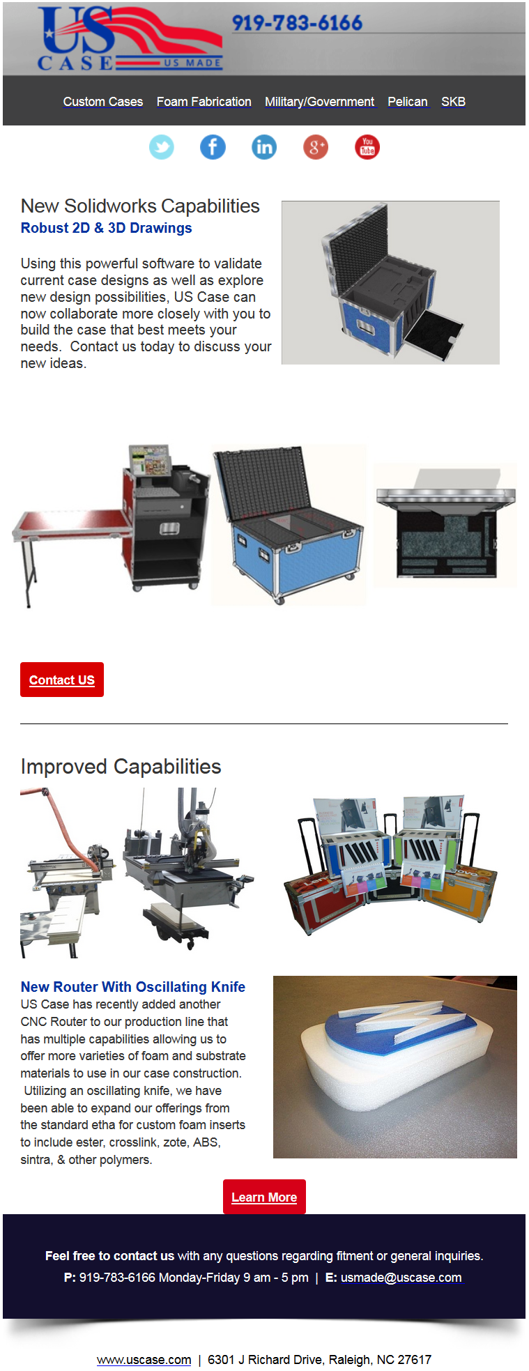 U.S. Case Newsletter - New Solidworks Capabilities, Robust 2D and 3D Drawings